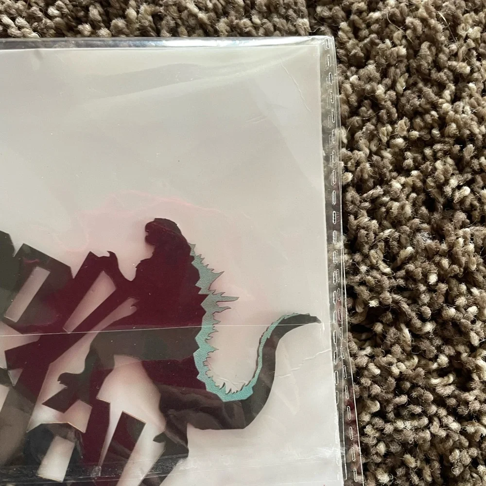 Godzilla and King Kong Themed Black Cake Topper